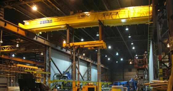 O’Brien Installations Limitée delivers five overhead cranes